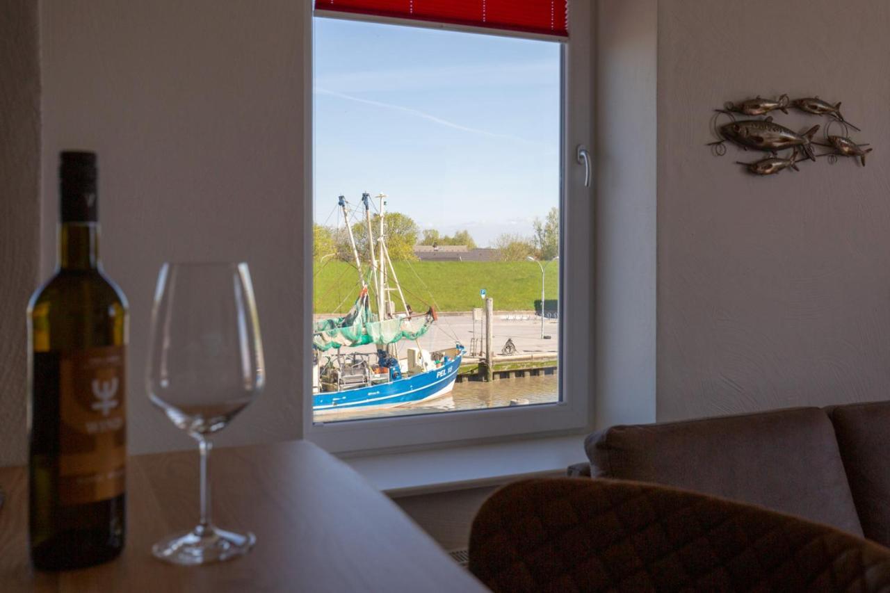 Heimathafen Ueber Hafen-Pub Apartment Pellworm Bagian luar foto