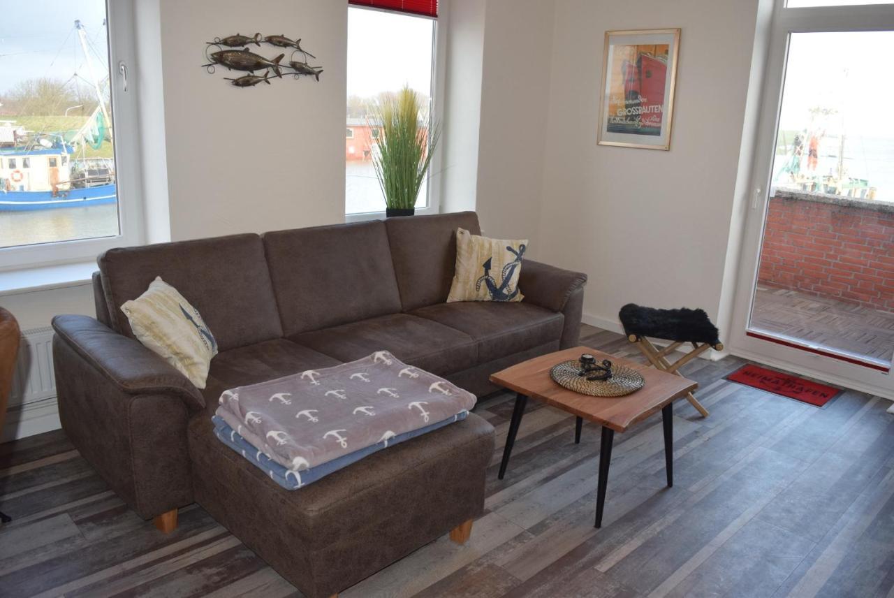 Heimathafen Ueber Hafen-Pub Apartment Pellworm Bagian luar foto